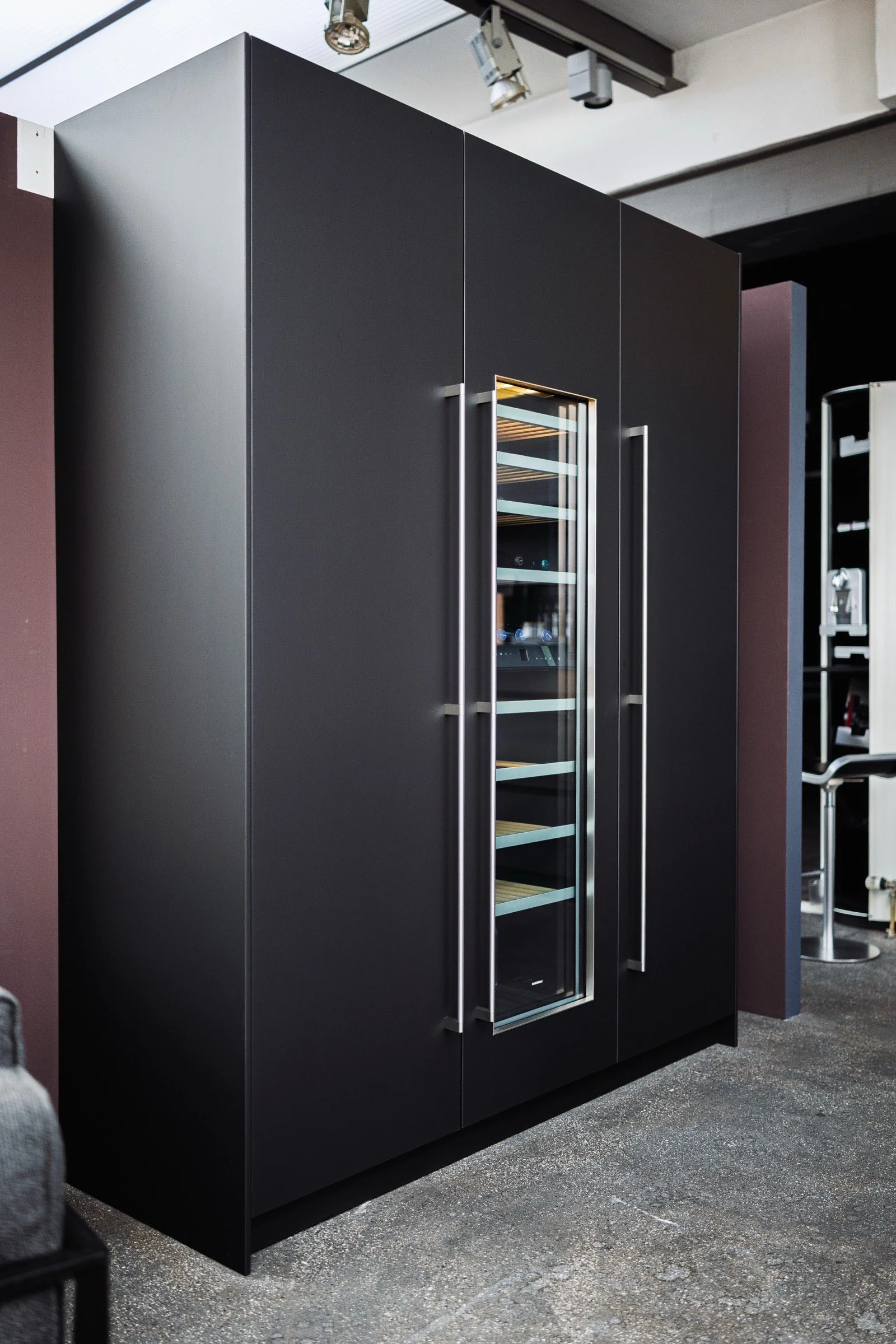 Musterküche Allmilmö Opaco matt schwarz – Bild 3