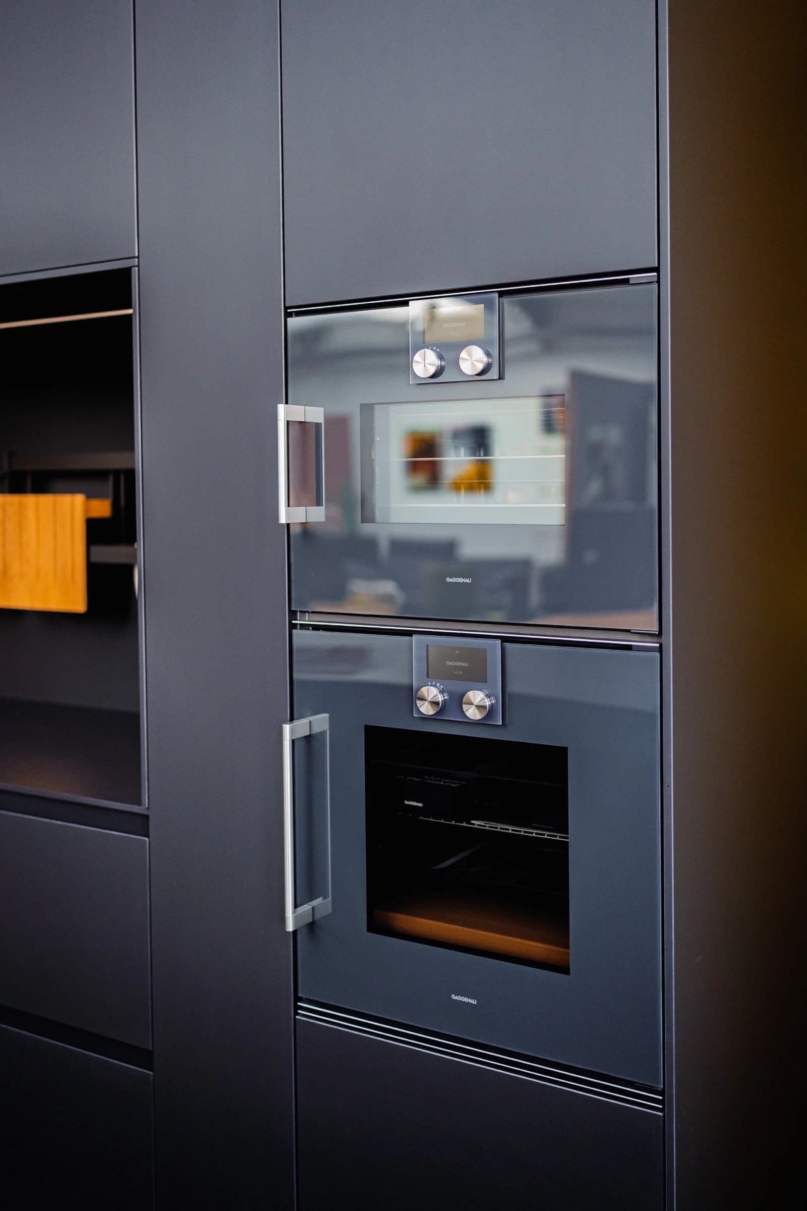 Musterküche Allmilmö Opaco matt schwarz – Bild 9